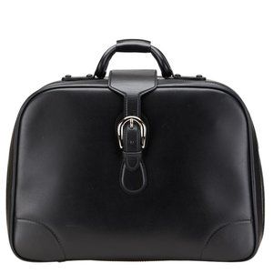 Gucci Boston Bag Travel Black Leather Women's GUCCI